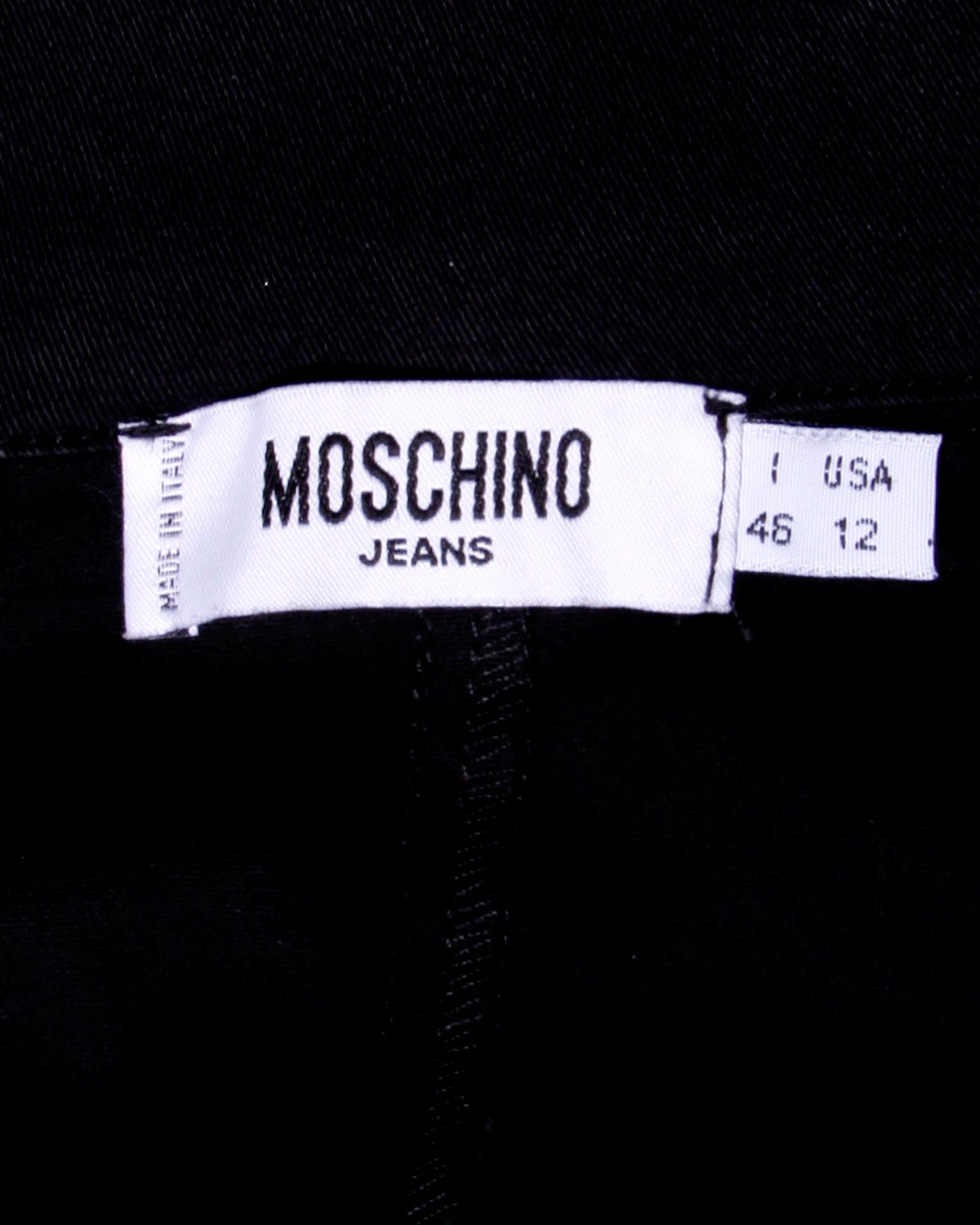 Moschino Vintage 1990s 90s Black Lace Up Grommet Sheath Dress For Sale ...