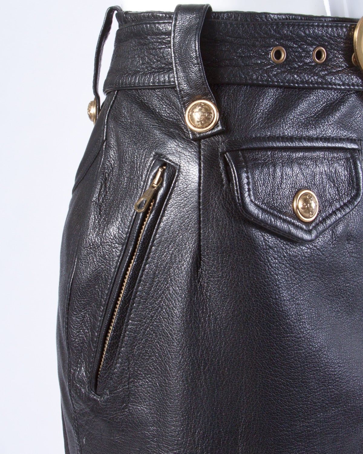 leather skirt belt