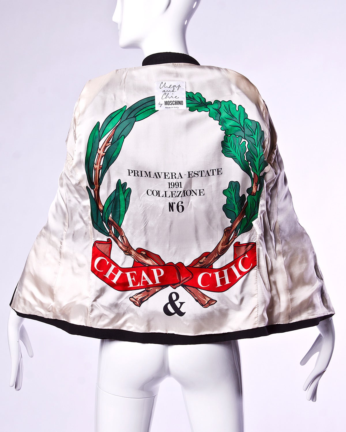 1991 Franco Moschino Pre-Death Vintage 1990s 90s Blazer Jacket 2