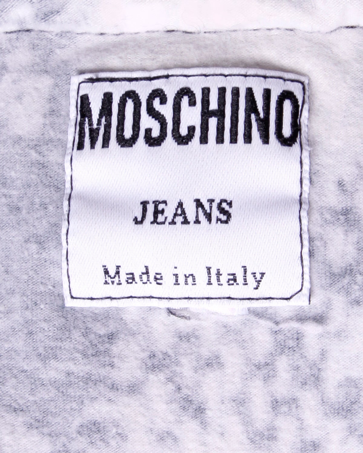 Moschino Vintage 1990s 90s Trompe L'oeil 