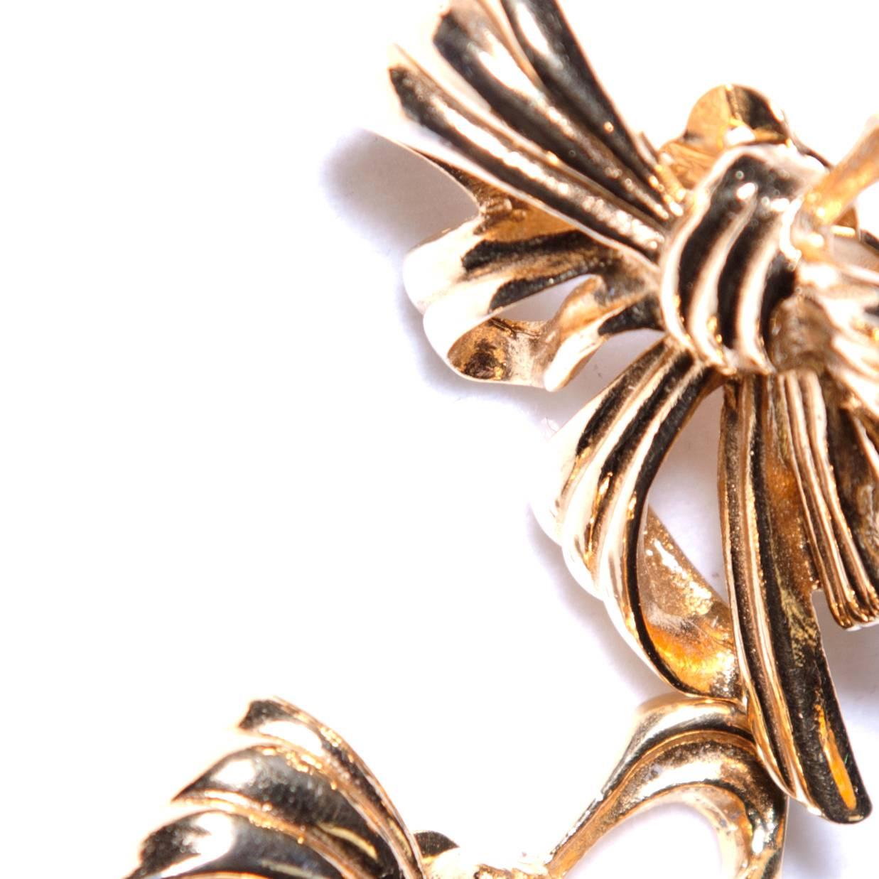 big bow earrings