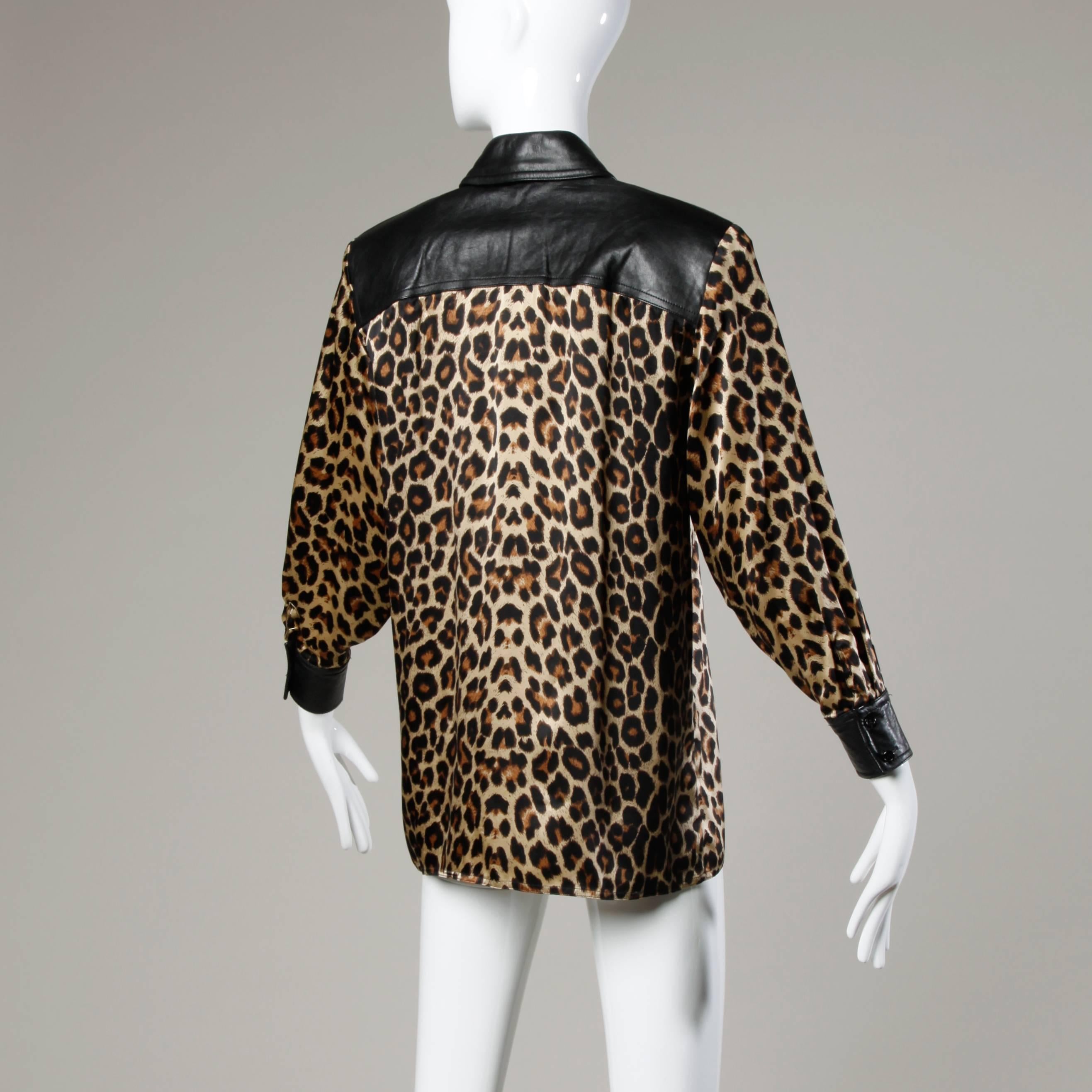 leopard print blouses
