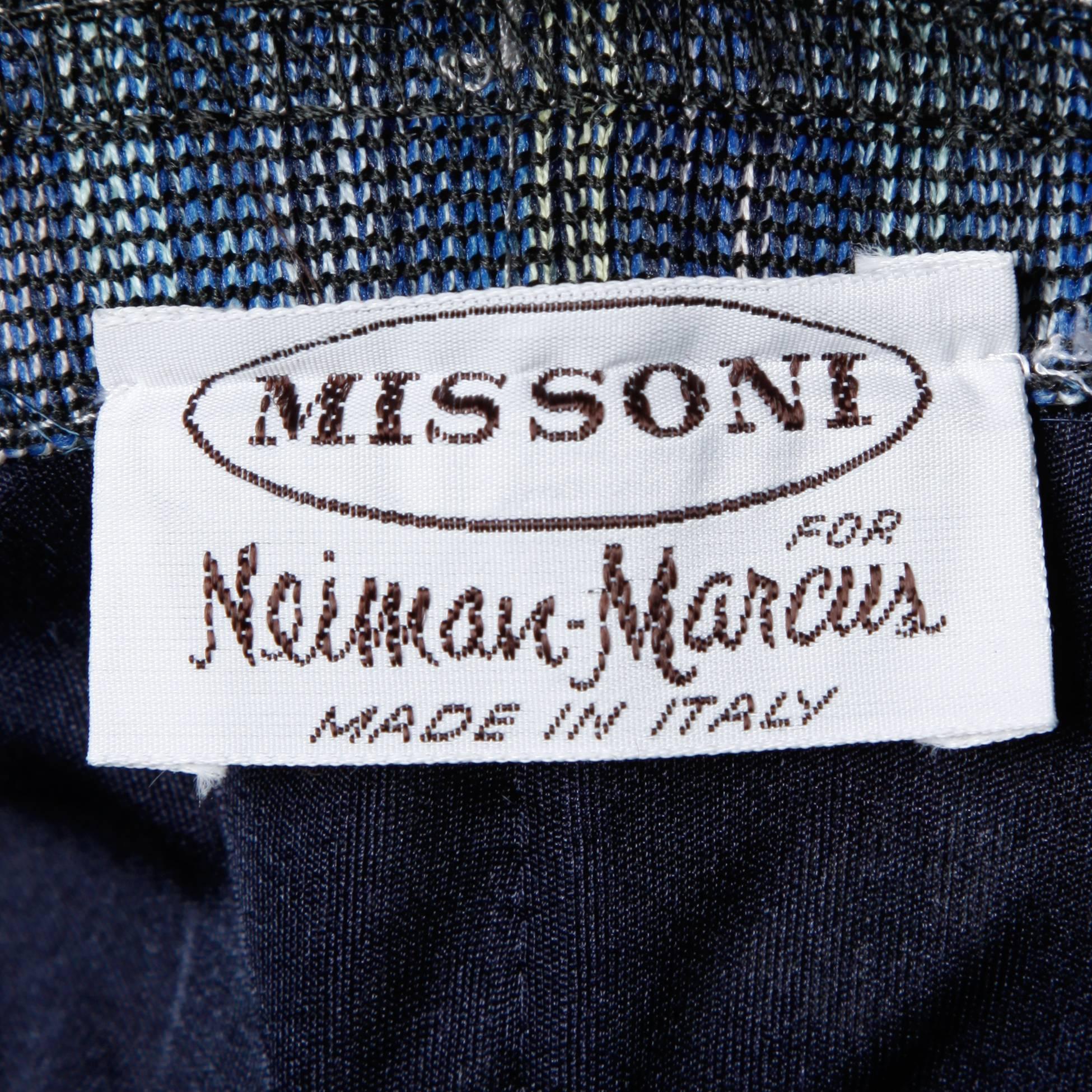 Black Missoni for Neiman Marcus Vintage Soft Wool Pencil Skirt