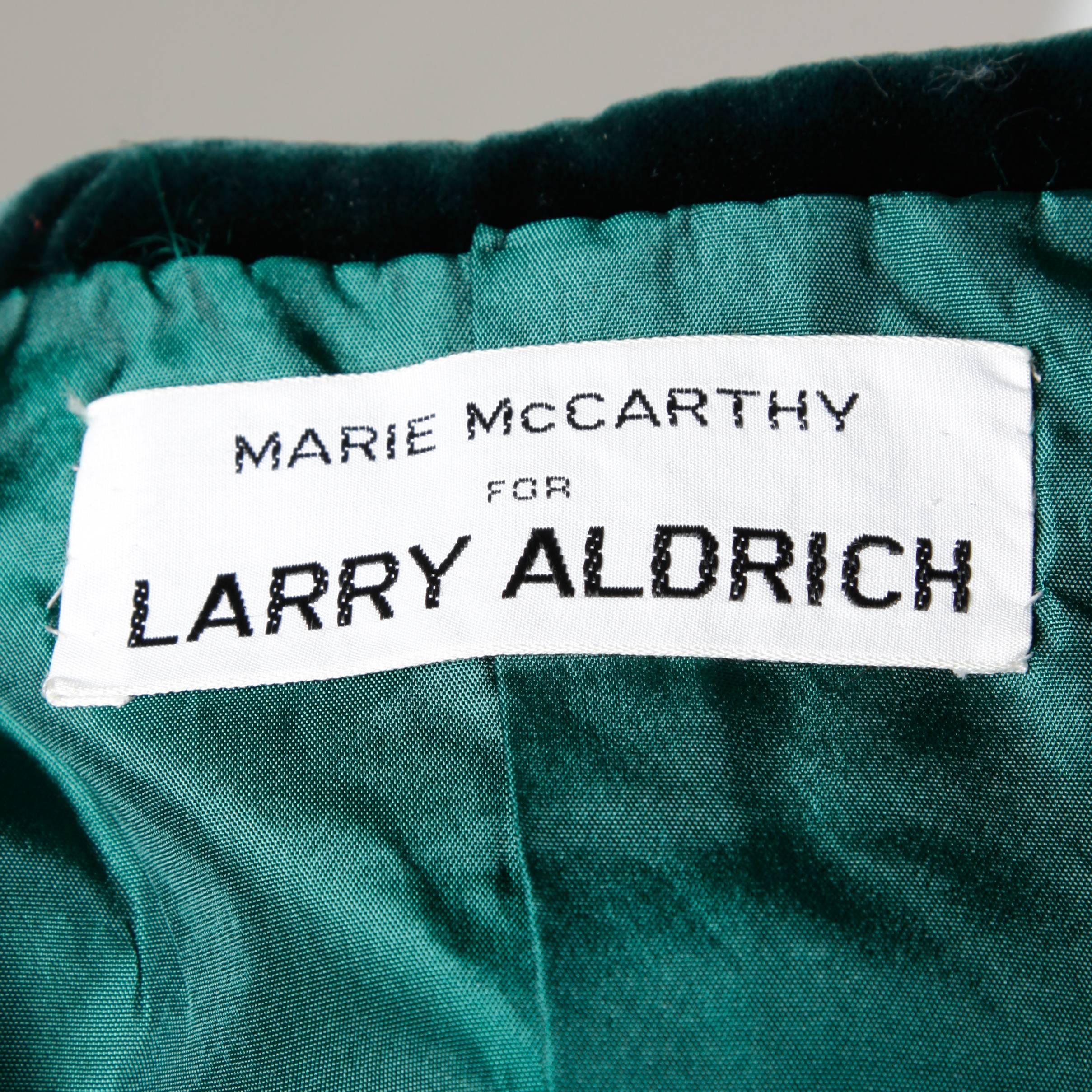Larry Aldrich par Marie McCarthy Gilet ou manteau embelli vintage des années 1960 Excellent état - En vente à Sparks, NV