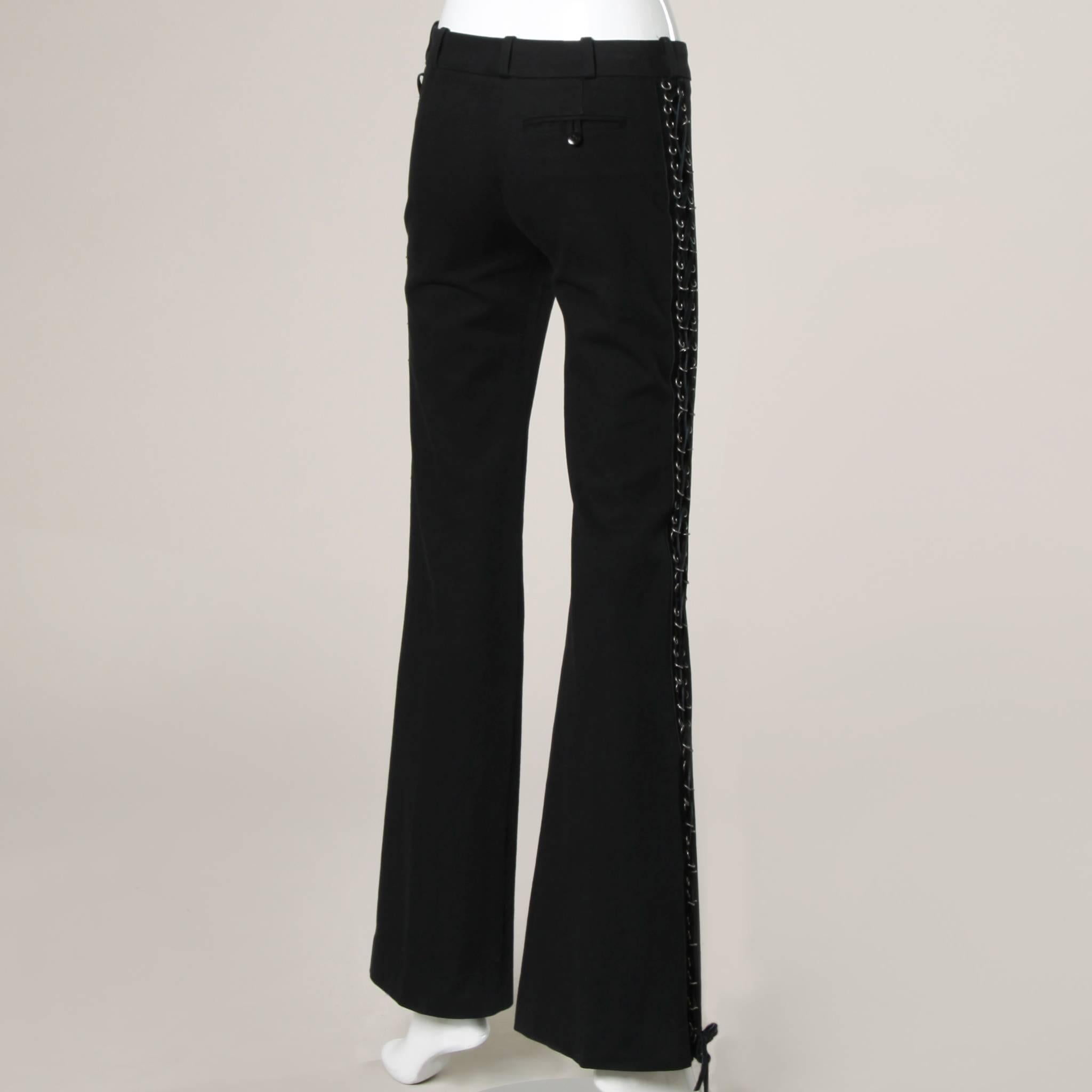 black lace pants