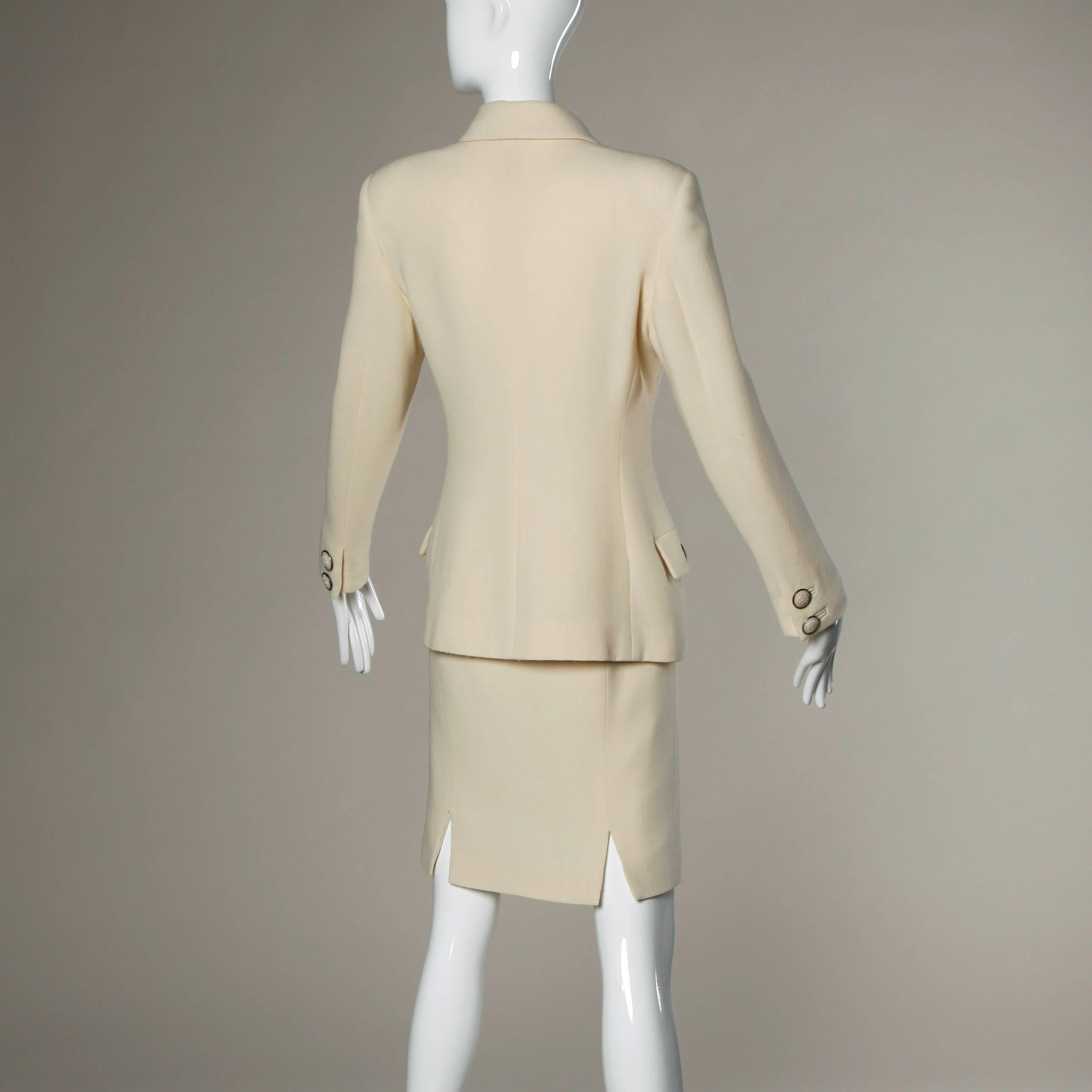 90s skirt suit set