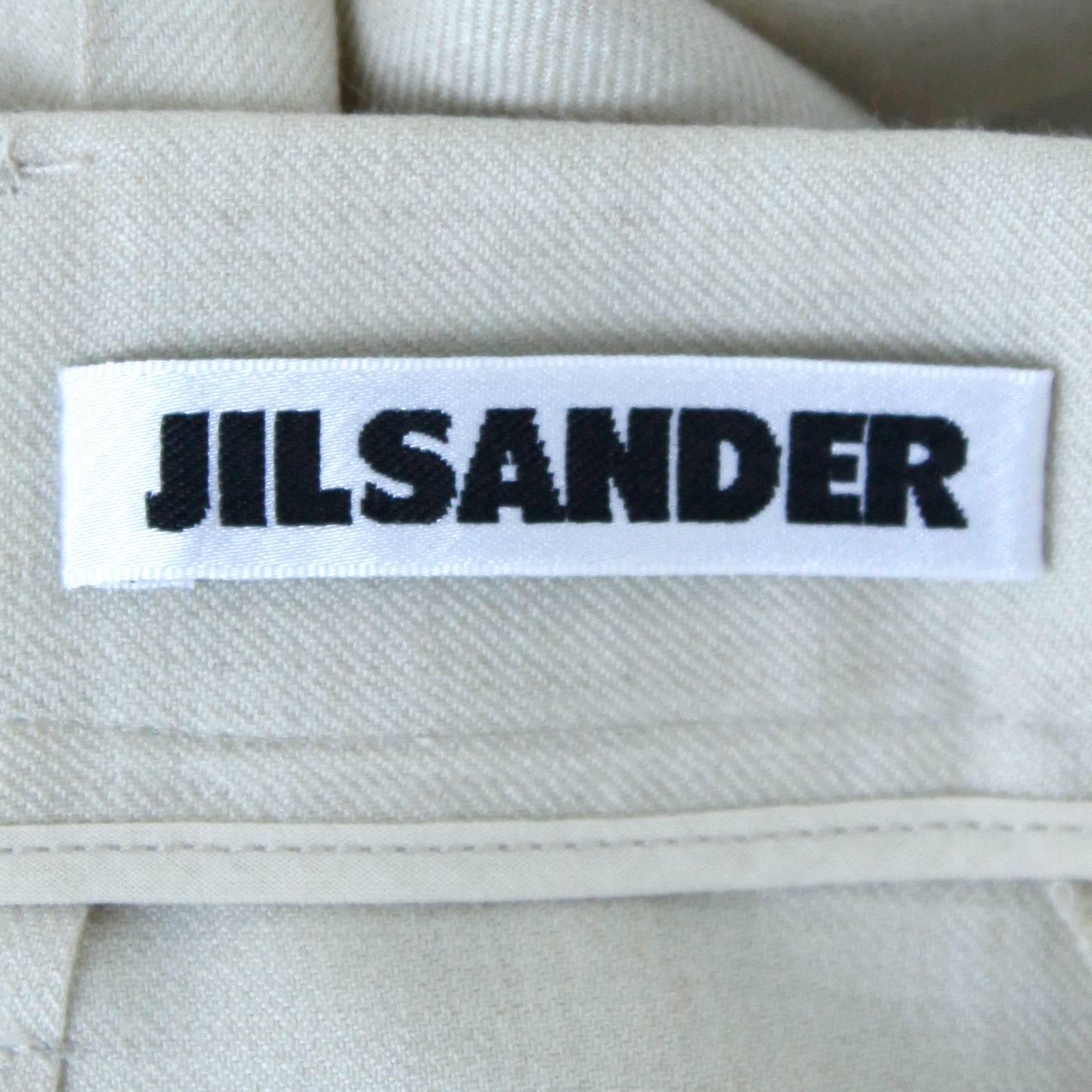 Women's Jil Sander Wool Trousers or Pants in a Size 34