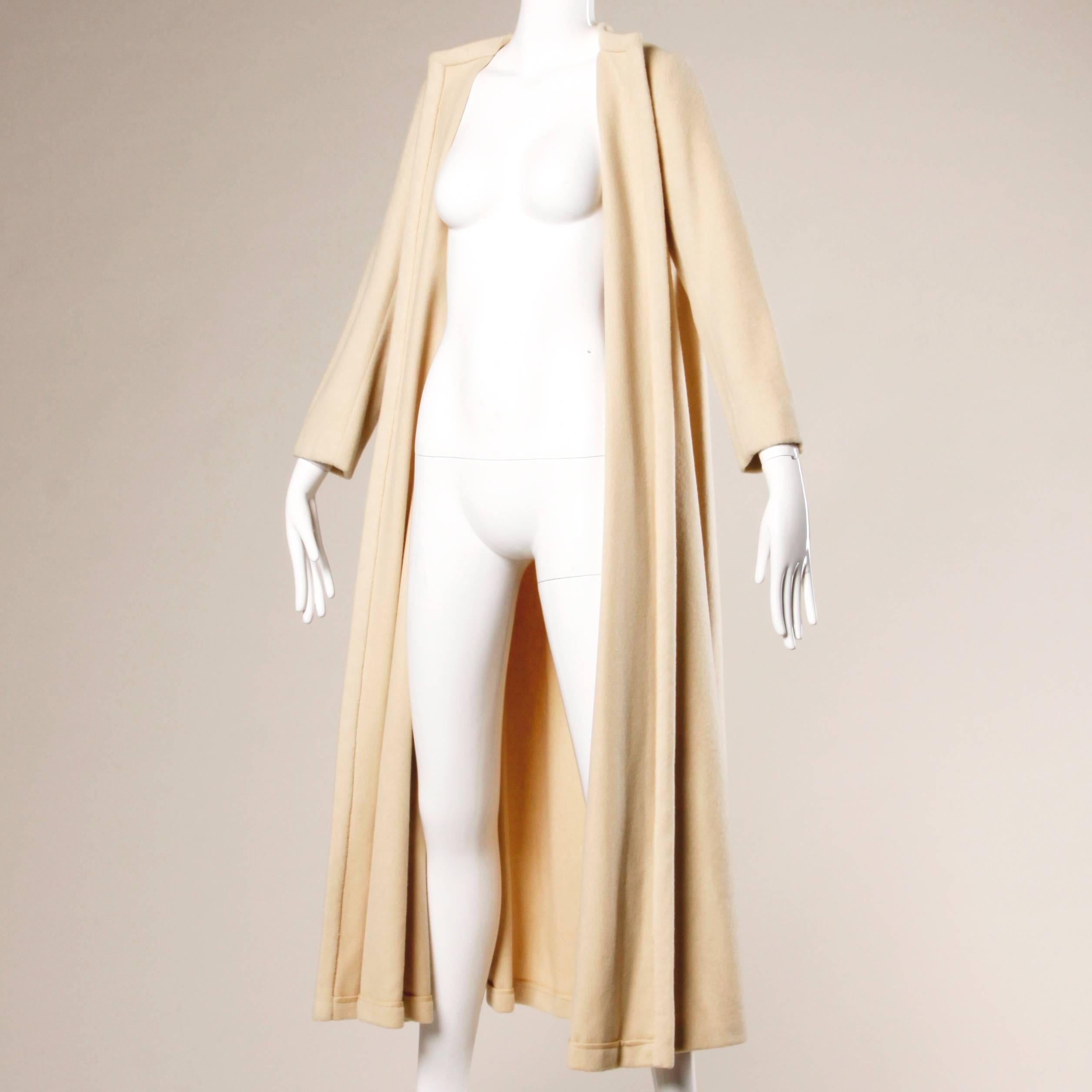 Women's 1960s Cashmere Bill Blass Long Maxi Coat