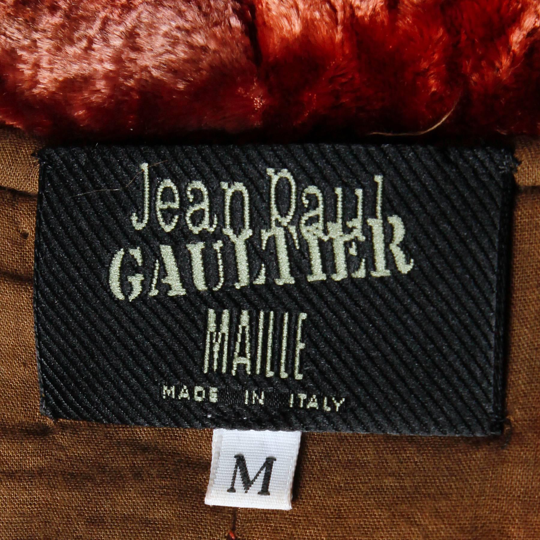 Jean Paul Gaultier Vintage Tie Dye Avant Garde Crushed Velvet Coat In Excellent Condition In Sparks, NV