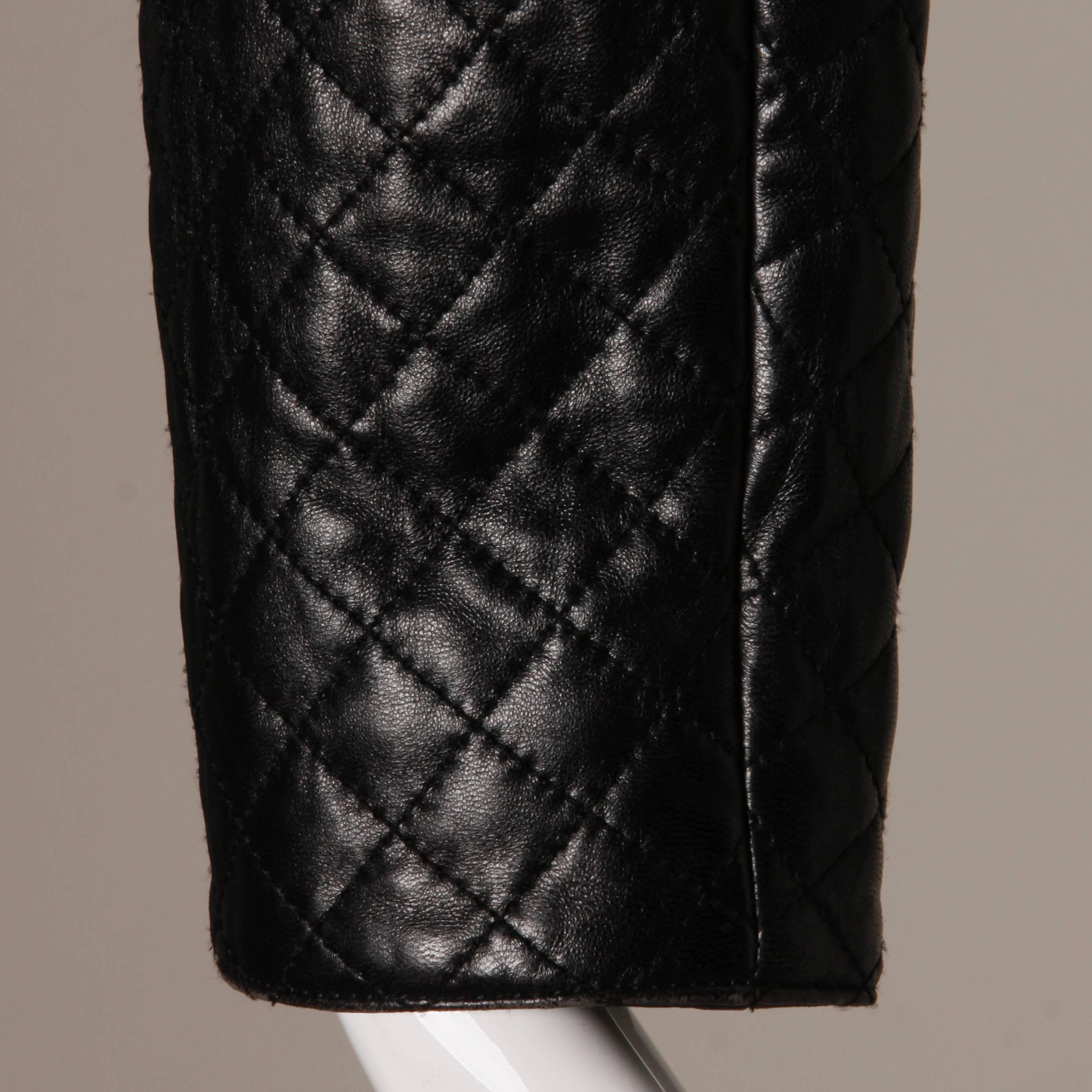 quilted leather jacket