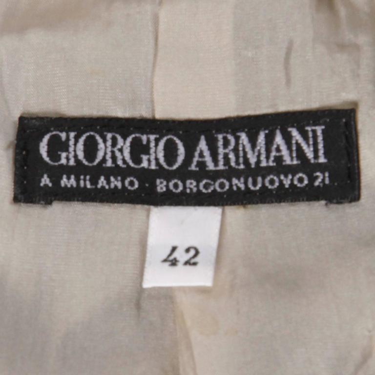 Giorgio Armani Vintage 90s Striped Silk Jacket at 1stDibs