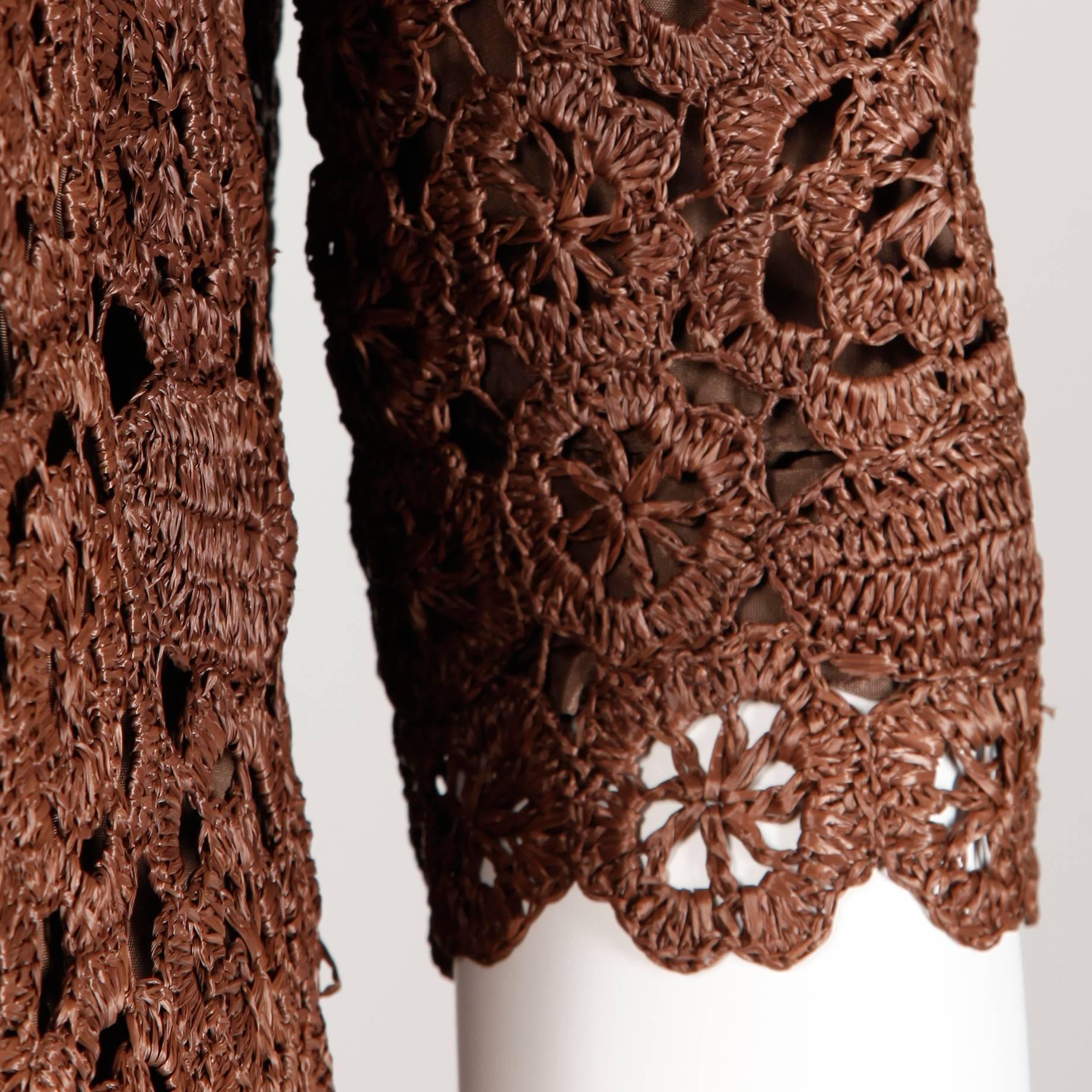brown lace jacket