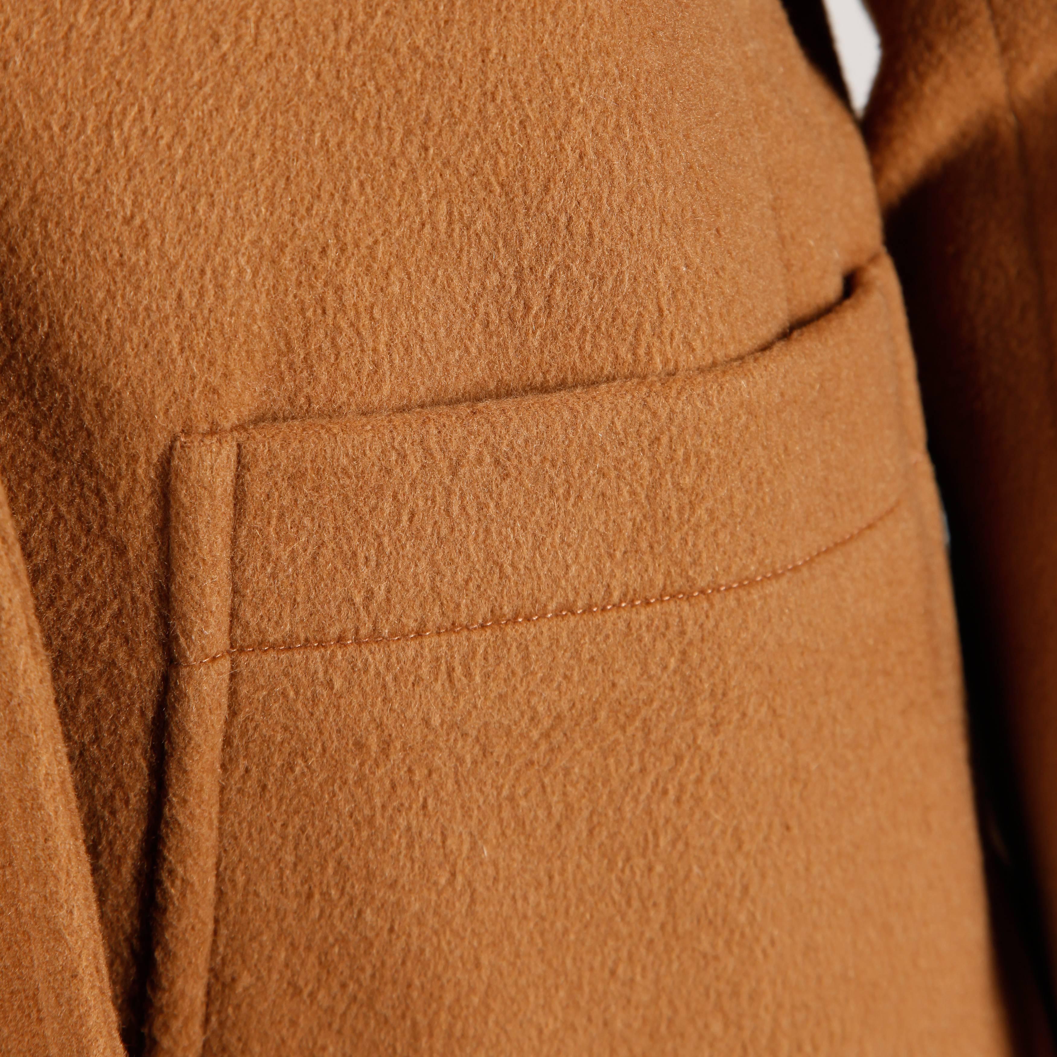 Yves Saint Laurent Rive Gauche Vintage Camel Wool Blazer Jacket 1