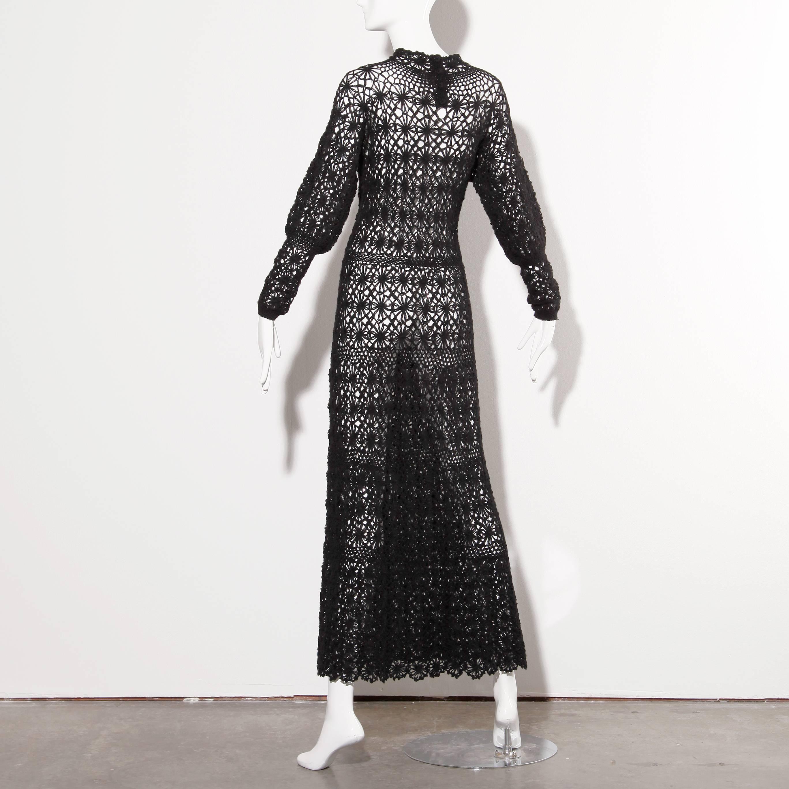 vintage crochet dress