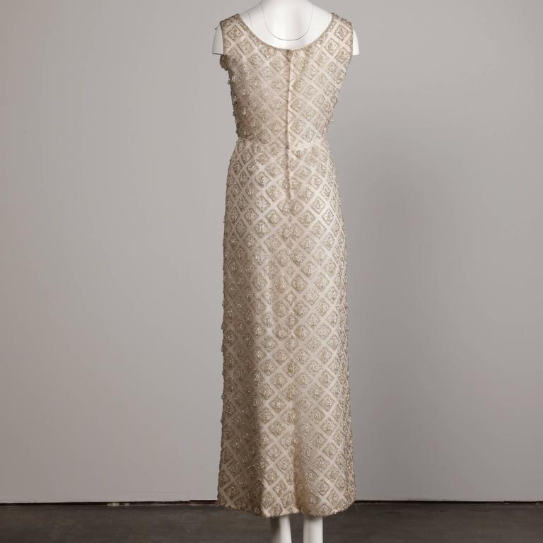 heavily beaded evening gown