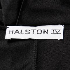 Kultiges Halston IV Vintage 1970er schwarzes Kokon-Kaftan-Maxikleid