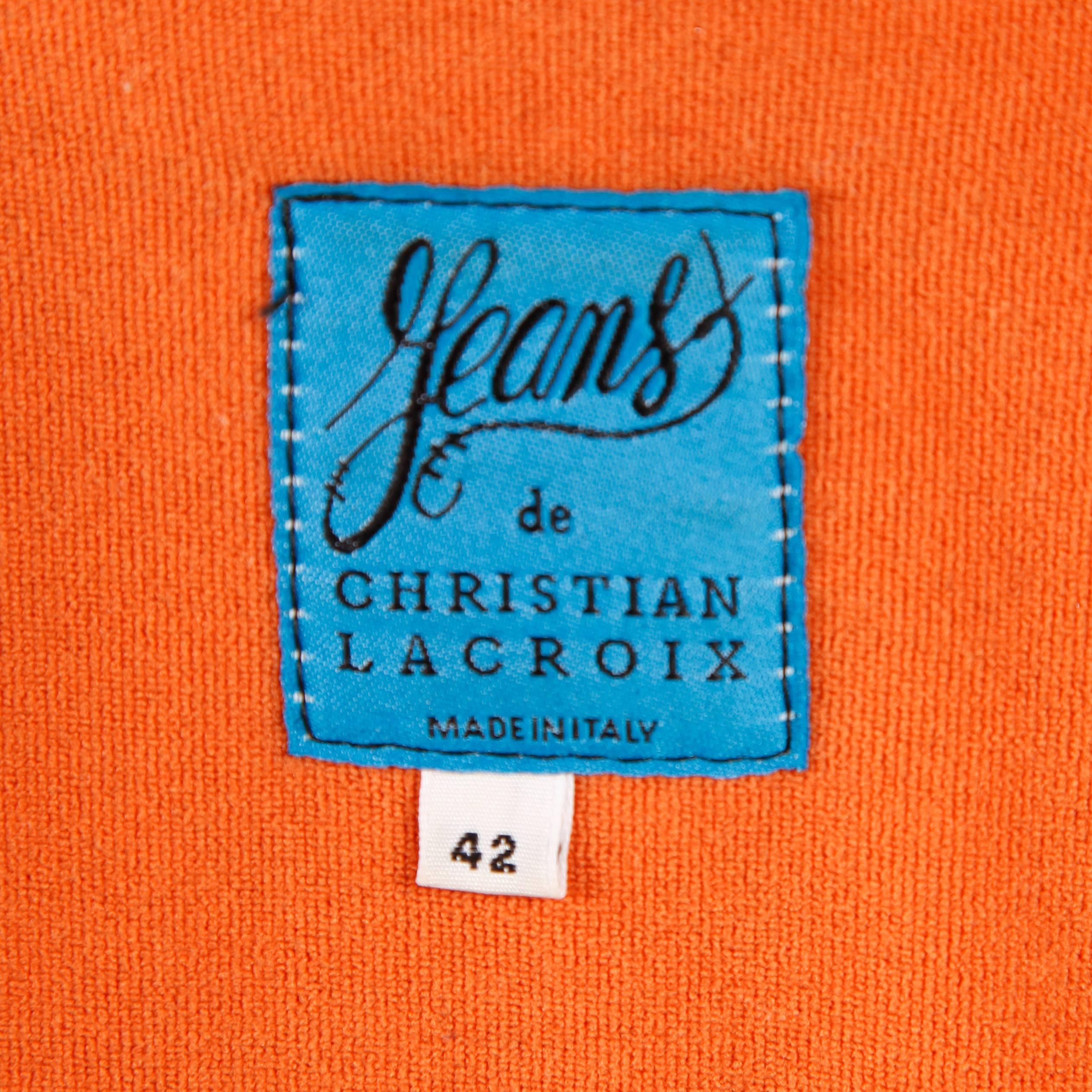 Christian Lacroix 1990s Vintage Black Neoprene Scuba Jacket + Skirt Ensemble In Excellent Condition For Sale In Sparks, NV