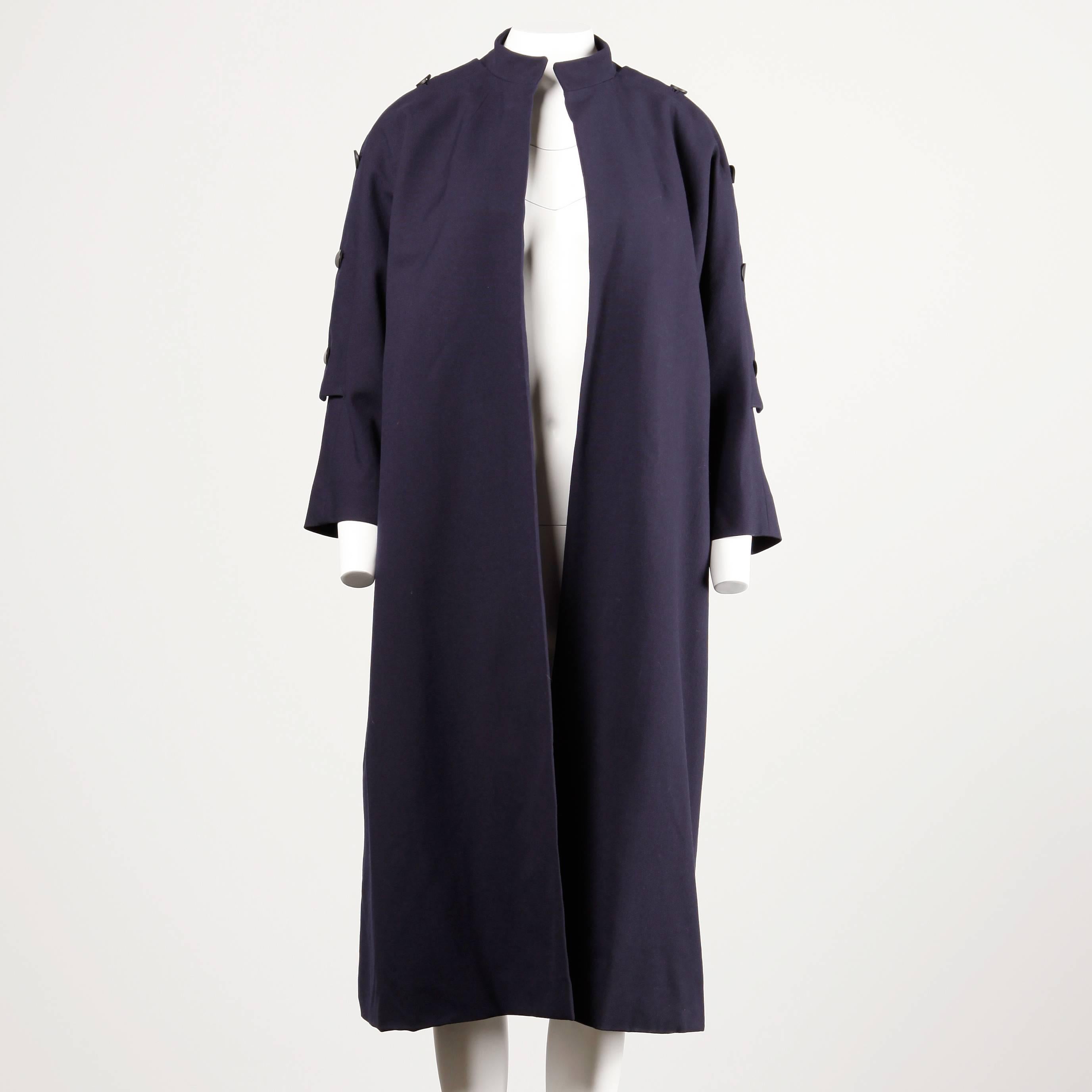 Women's Jacques Heim 1950s 2-Pc Silk + Wool Coat with a Detachable Cape/ Scarf