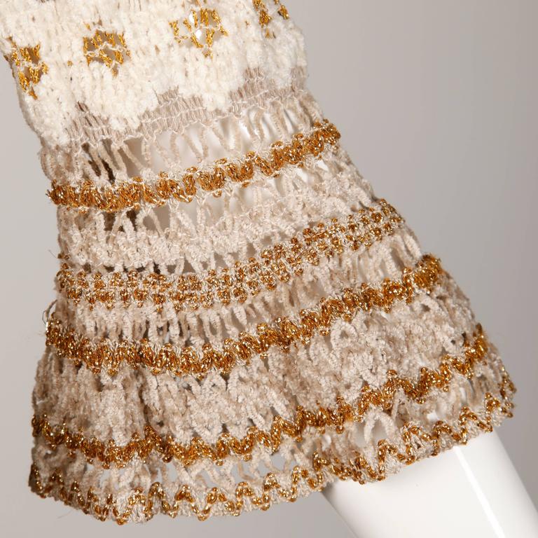00's Does 70's Extreme Sleeve Crochet Top by Lily Mcneal main image 0