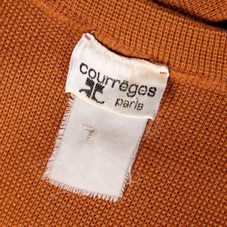 Courreges 1980s Vintage Oversized Wool Knit Cardigan Sweater Coat at ...