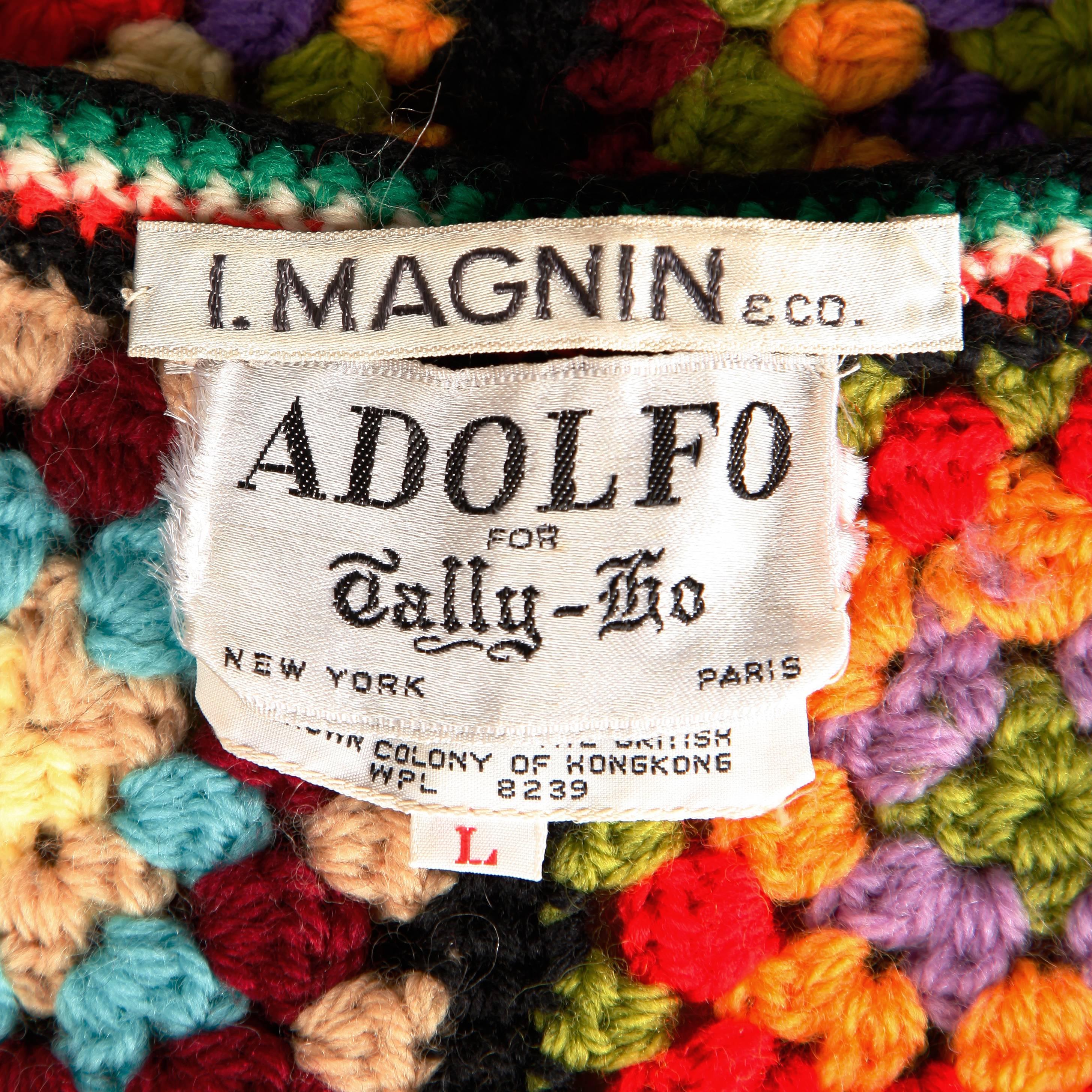 70's crochet vest