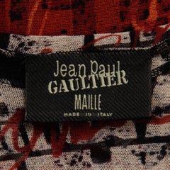 1990s Vintage Jean Paul Gaultier Sheer Mesh "Racism" Print Top or Shirt