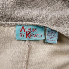 Rare Late 1970s/ Early 80s Album by Kenzo Vintage Gray Avant Garde Jumpsuit