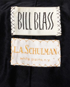 Conjunto de 4 piezas de seda de los años 70 Bill Blass Vintage Chaqueta + Falda Traje Vestido