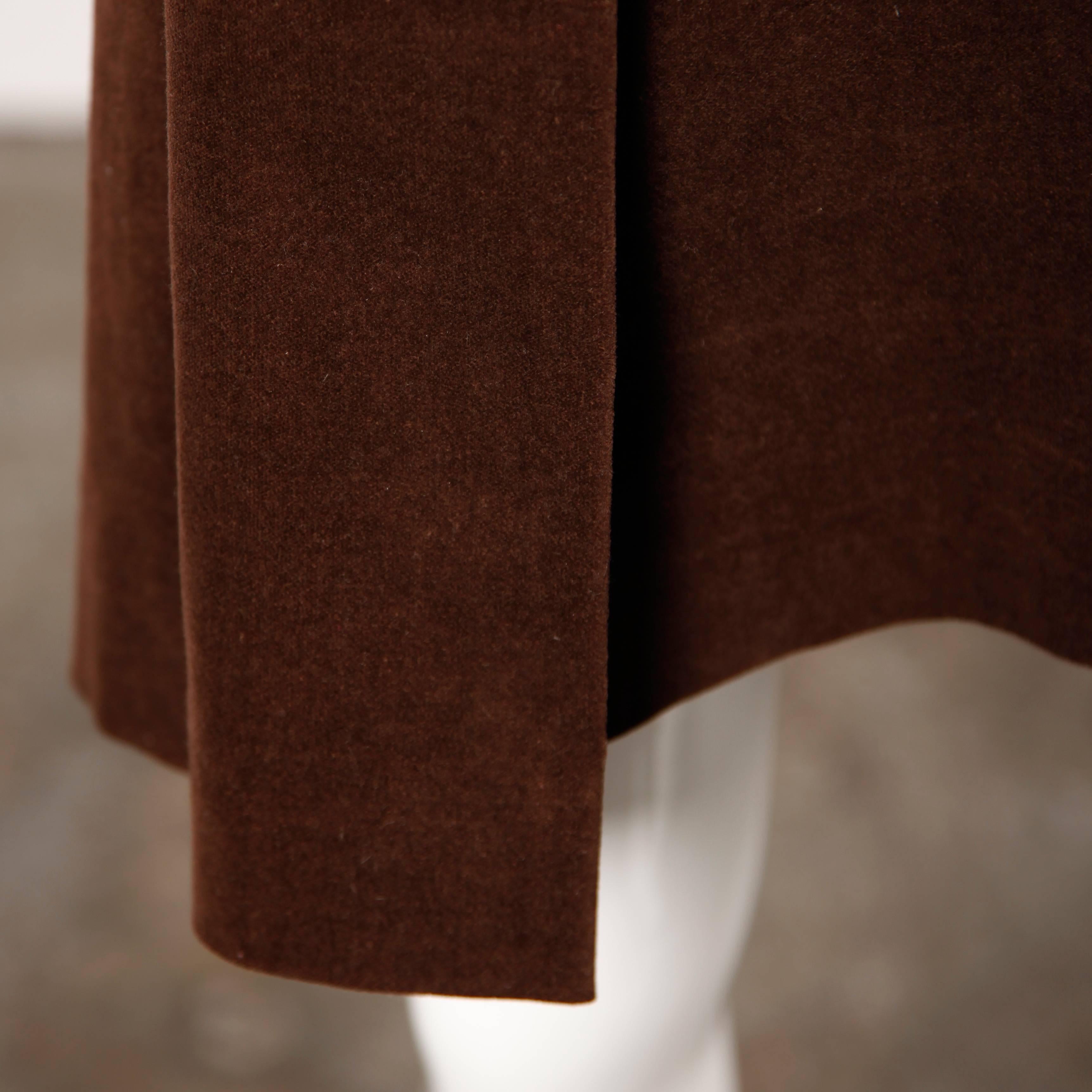 brown velour skirt