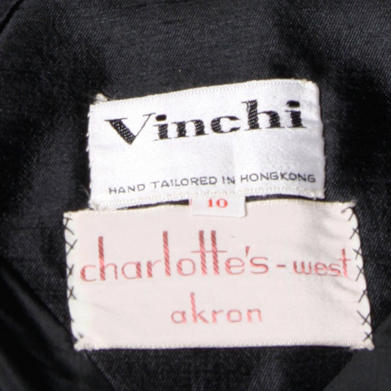 1960s Vinchi Vintage Italian Sculptural Silk + Wool Petal Swing Coat For Sale 2