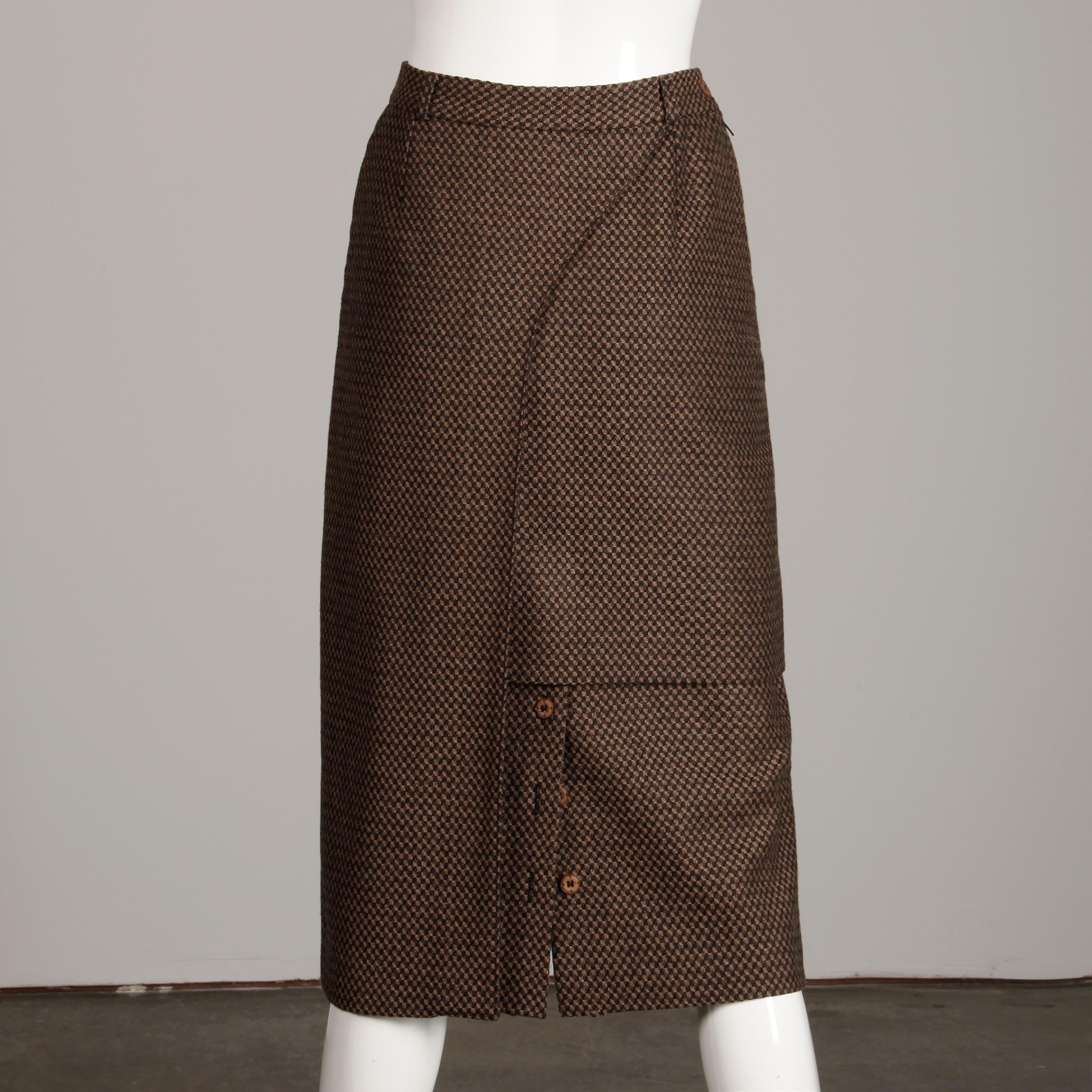 Philippe Dalma Paris Vintage Avant Garde Pencil Skirt- 1980s France In Excellent Condition For Sale In Sparks, NV