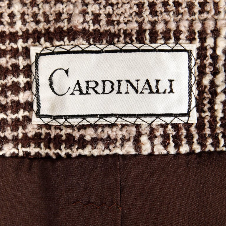 1960s Cardinali Vintage Wool Tweed Princess Coat with Box Pleats ...