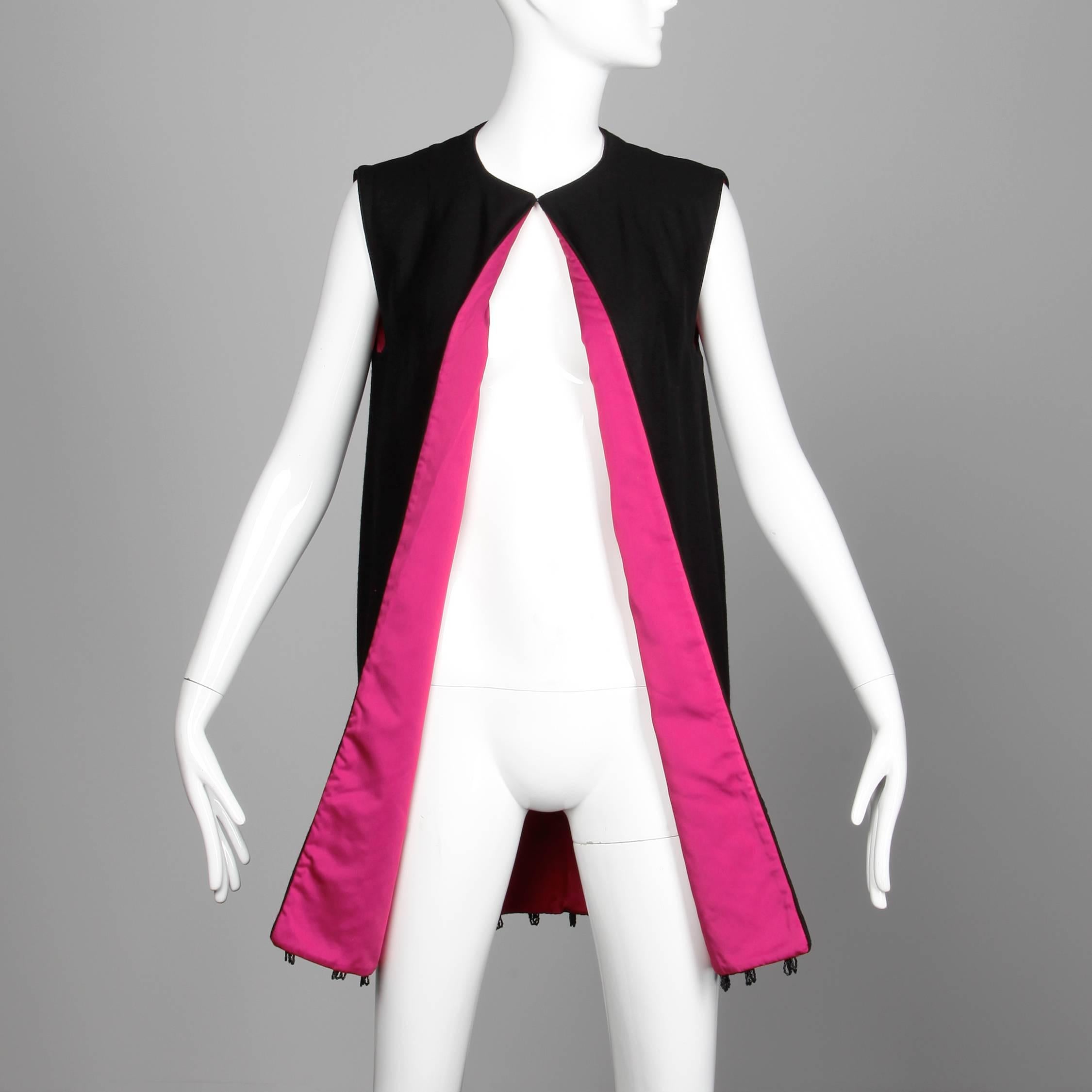 pink sequin vest