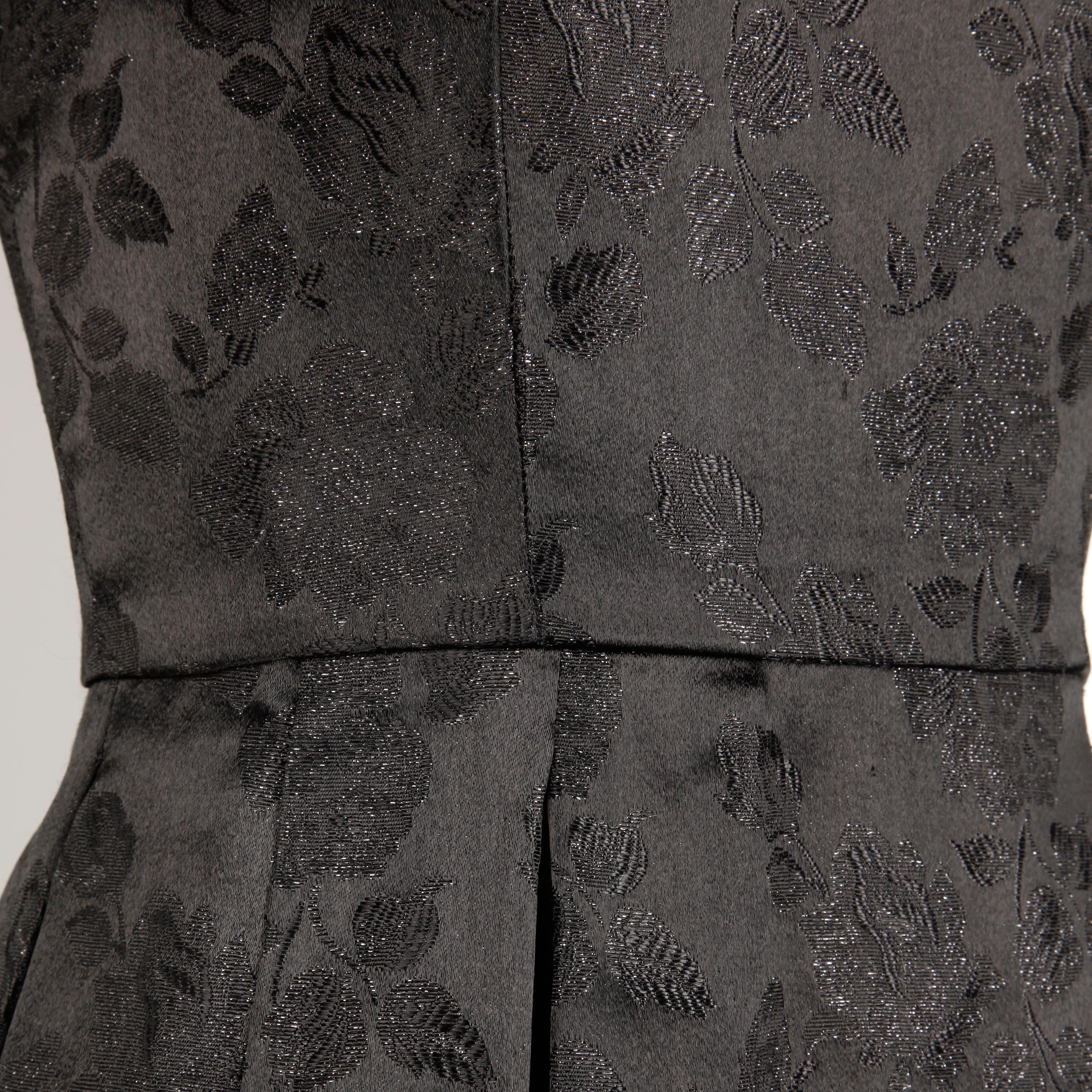 black brocade dress