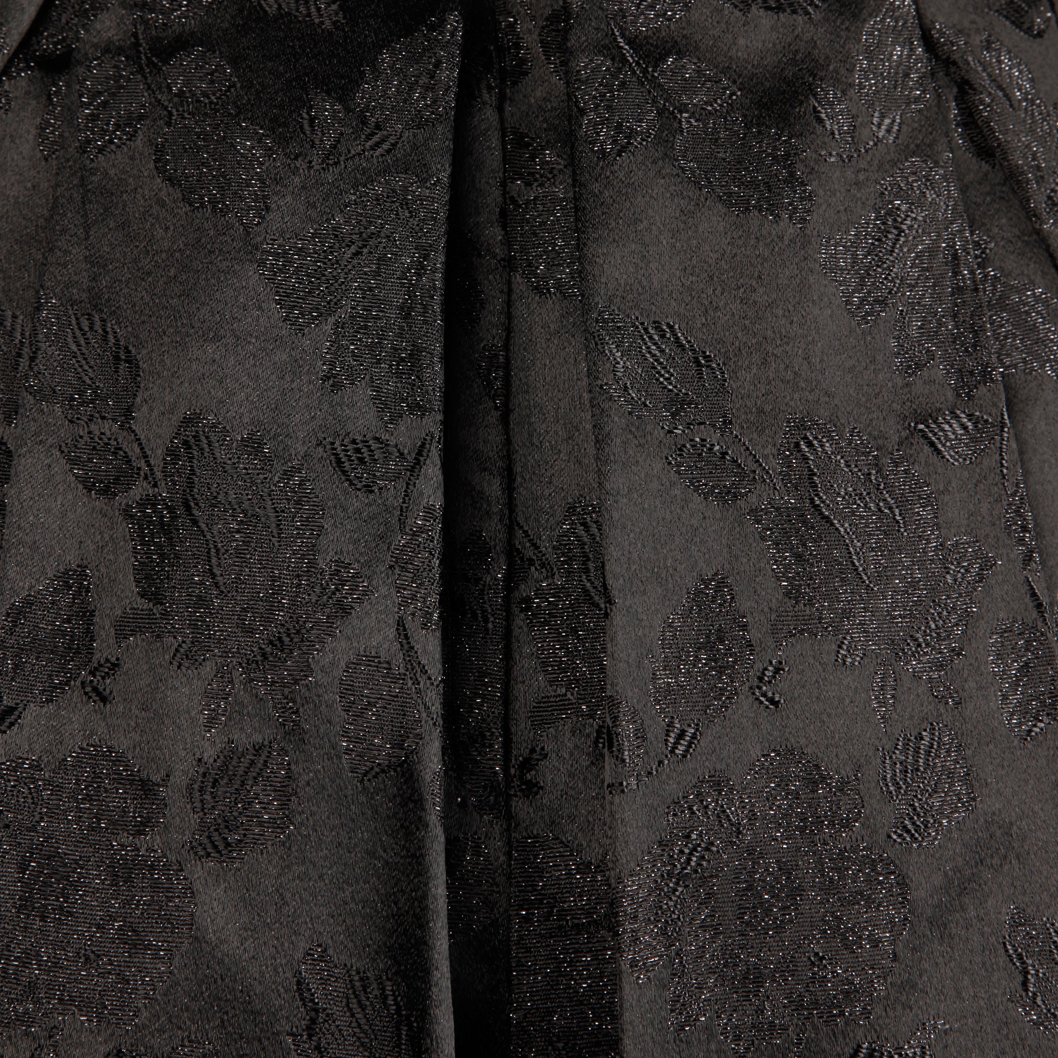 black brocade robe
