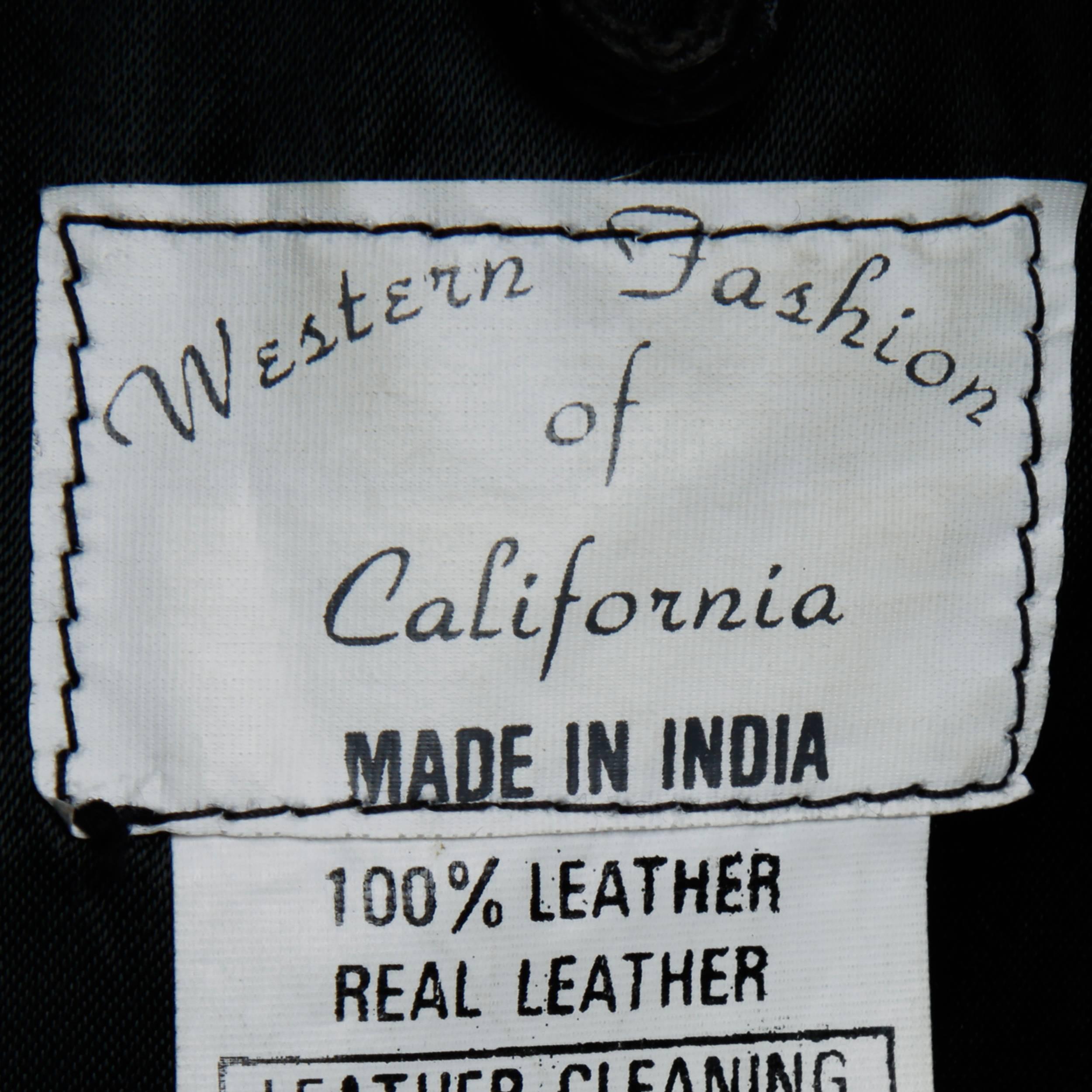 vintage leather waistcoat