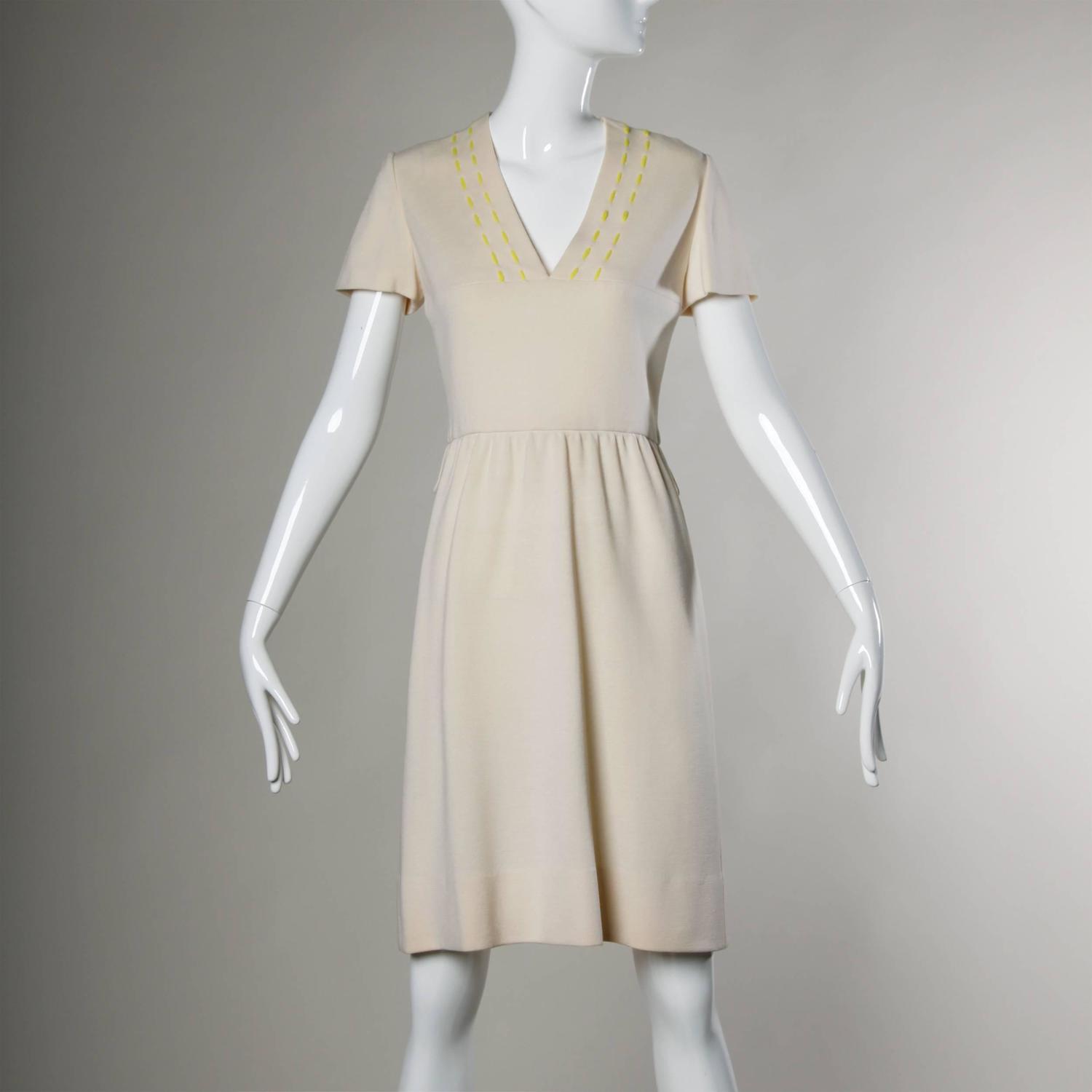 Gino Dress Pale Mint/Off White