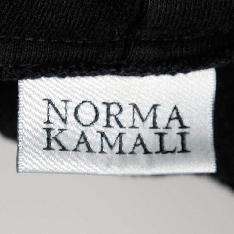 Norma Kamali Omo Vintage 90s Black Hooded Sweatshirt Coat at 1stDibs