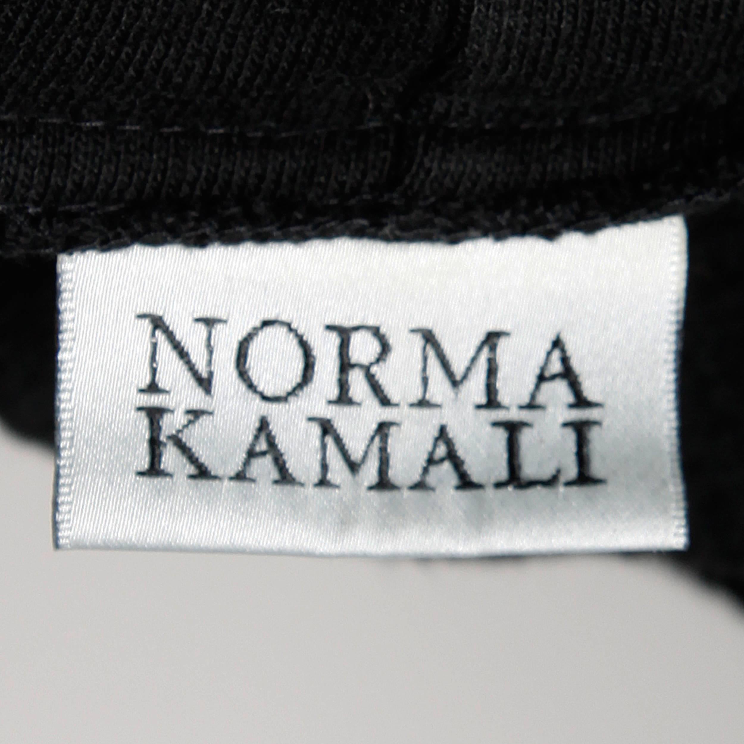 Women's Norma Kamali Omo Vintage 90s Black Hooded Sweatshirt Coat