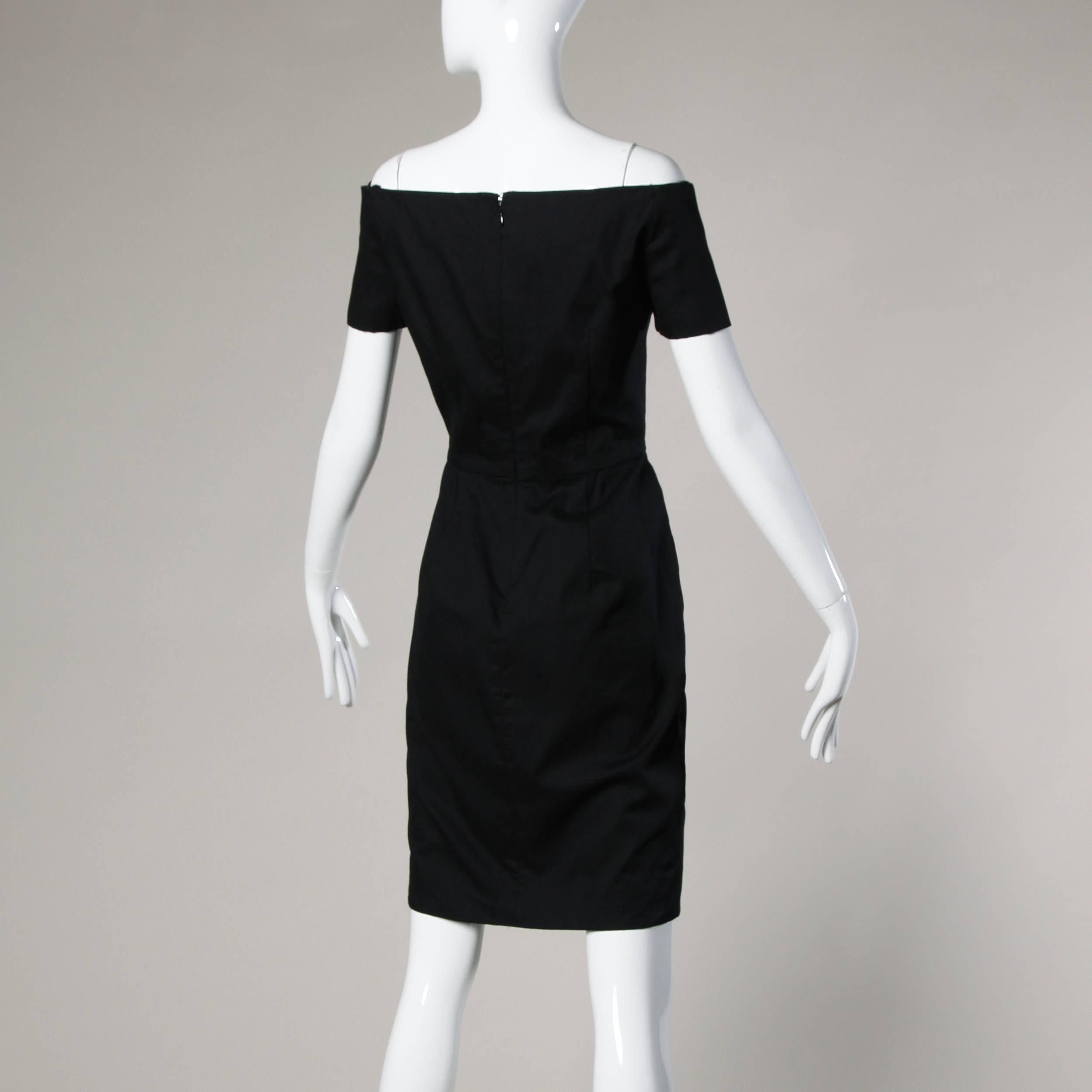 Arnold Scaasi Vintage Little Black Dress In Excellent Condition In Sparks, NV