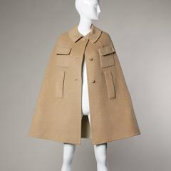Lord & Taylor Vintage 1970s Soft Cashmere + Wool Blend Camel Cape Coat