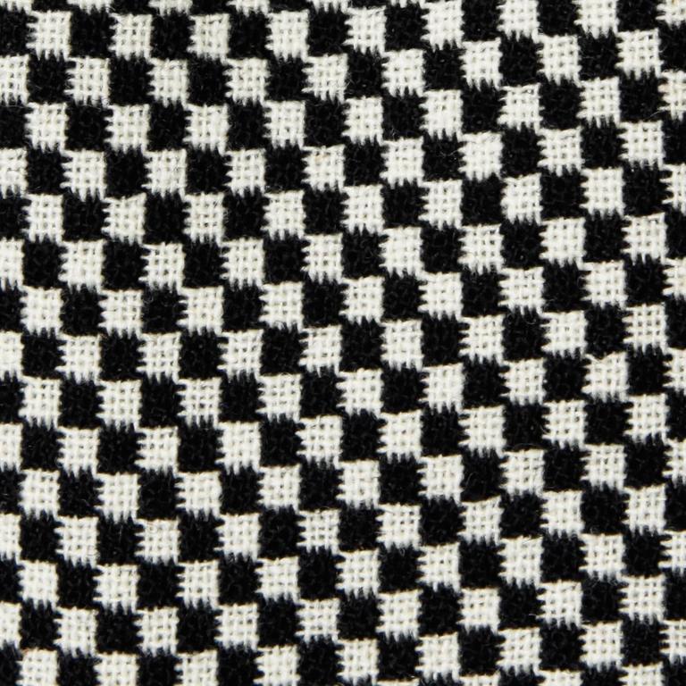 1960s Donald Brooks Vintage Black + White Checkered Skirt For Sale 3
