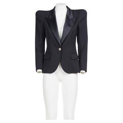 BALMAIN BY CHRISTOPHE DECARNIN FW 09 Iconic tuxedo jacket with pagoda shoulders