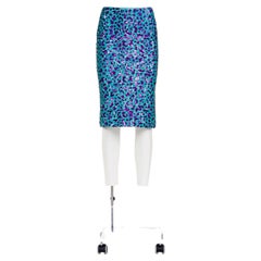 DOLCE & GABBANA FW 00 Rare Animal Print Sequin Skirt