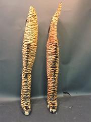 Gorgeous Roberto Cavalli Tiger Giraffe Pattern Fur Hide Thigh High Boots
