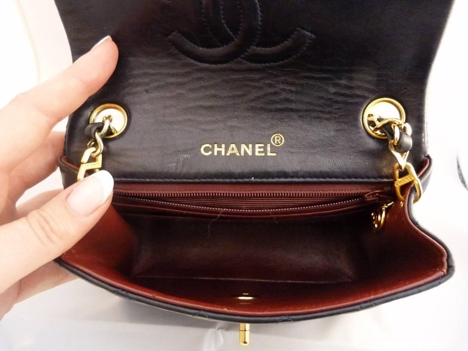 Chanel Blue Leather Timeless Crossbody Bag 1