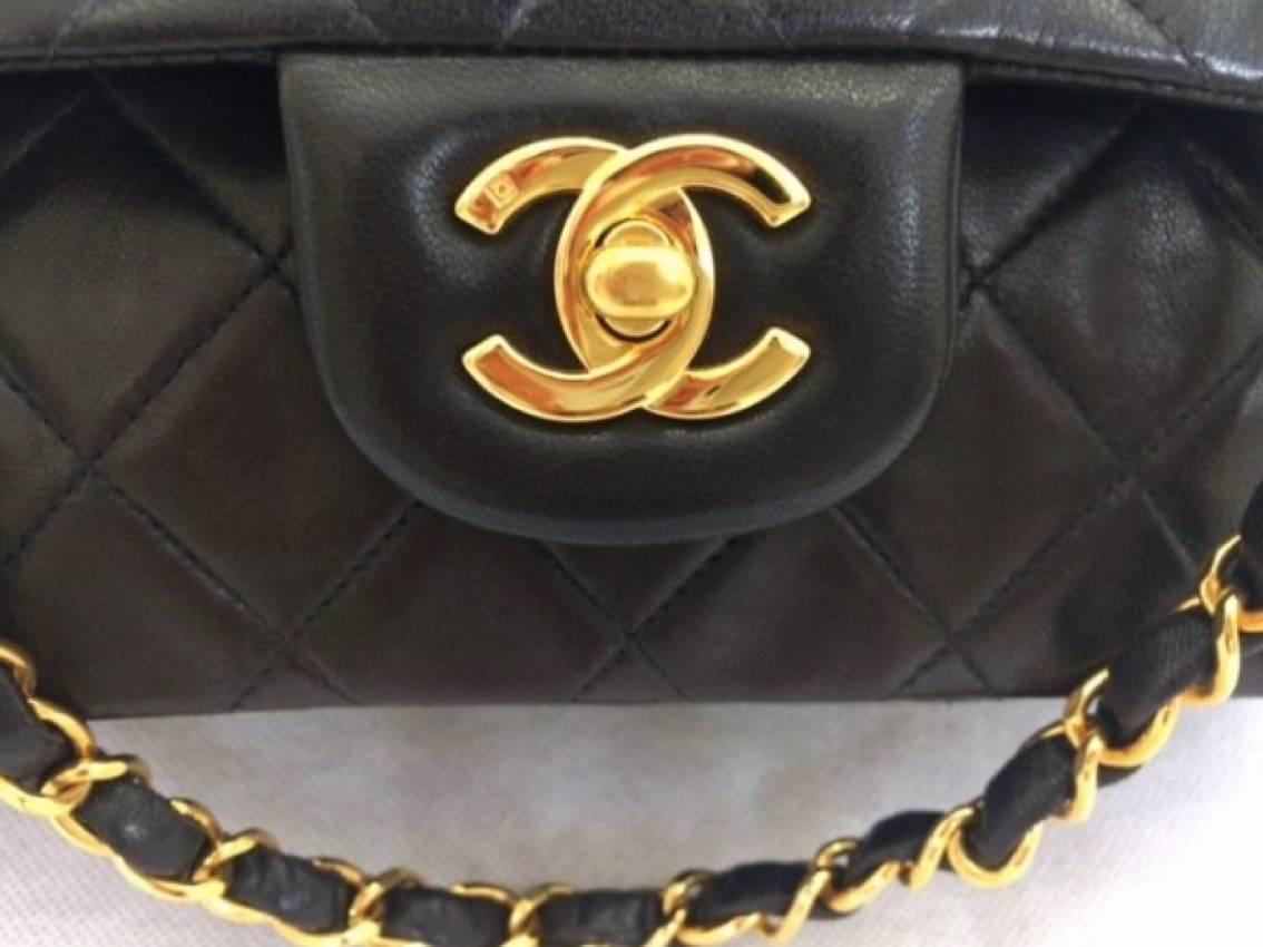 Chanel Black Timeless 23cm Bag In Good Condition For Sale In Castries, FR