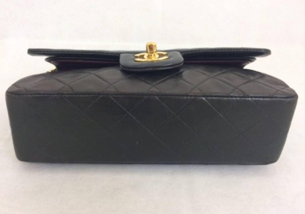 Chanel Black Timeless 23cm Bag For Sale 2