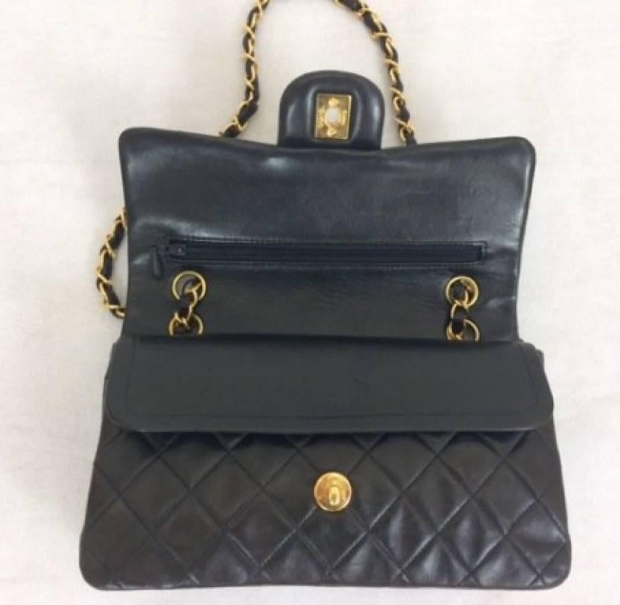 Chanel Black Timeless 23cm Bag For Sale 3