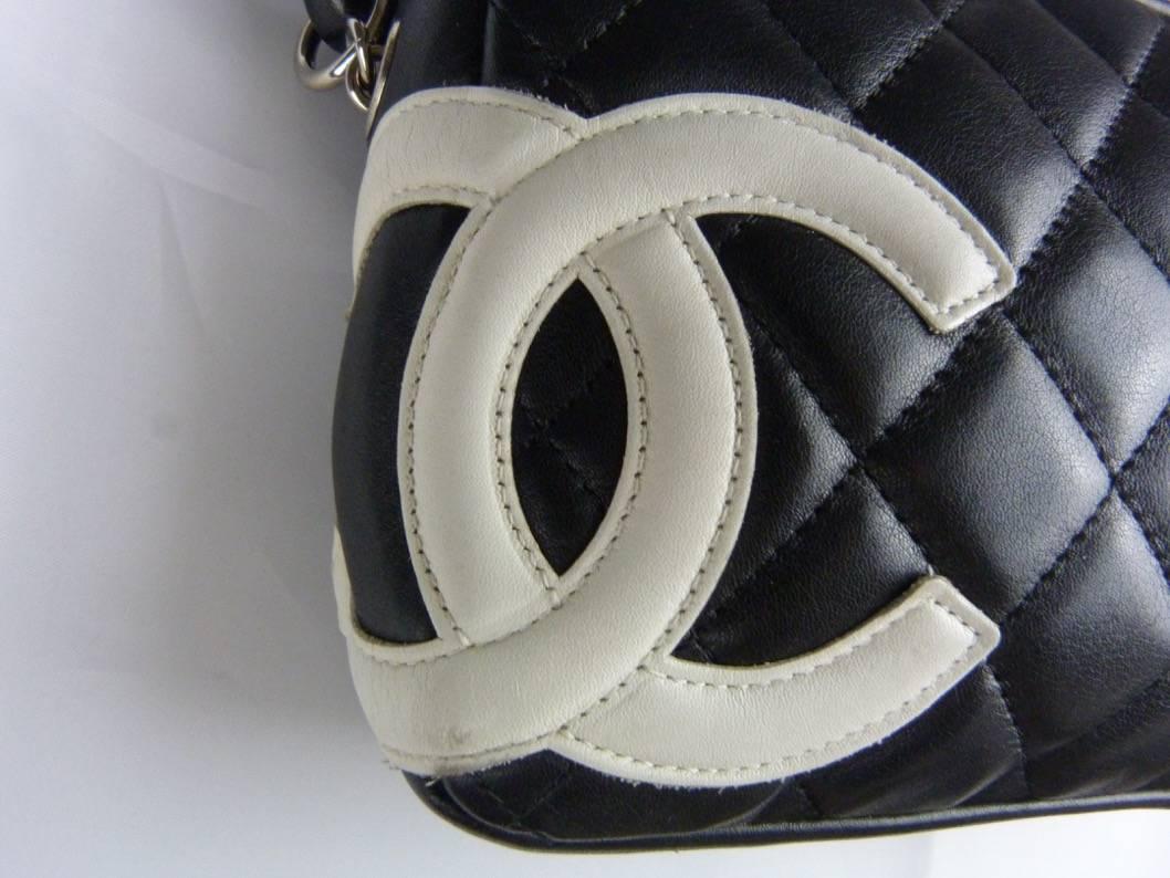 Chanel Cambon Black Leather  1